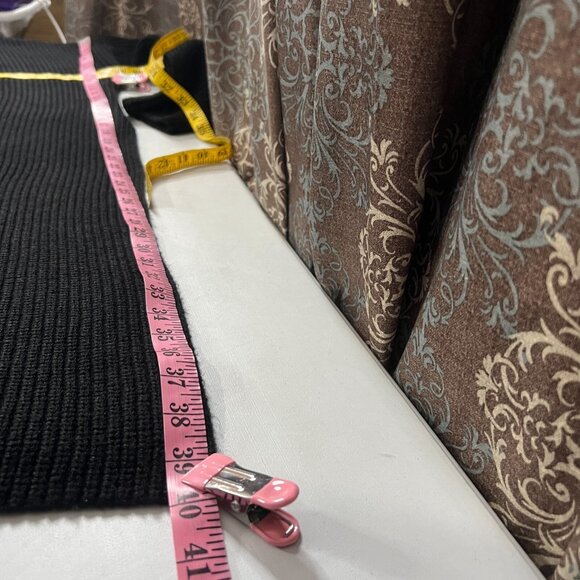 Zara Black Ribbed One Shoulder Tunic Sweater Dress Cardi Womens Size XS goth - Picture 15 of 16